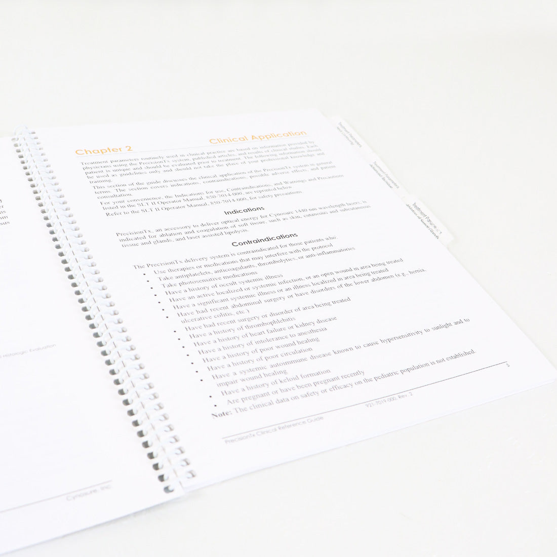 Cynosure PrecisionTX Clinical Reference Manual Guide 2013 921-7019-000 Rev 02