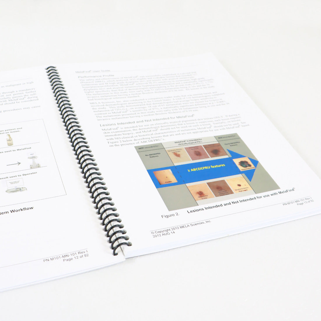 2012 MELA Sciences MelaFind User Guide Manual English M101-MN-101 Rev 1
