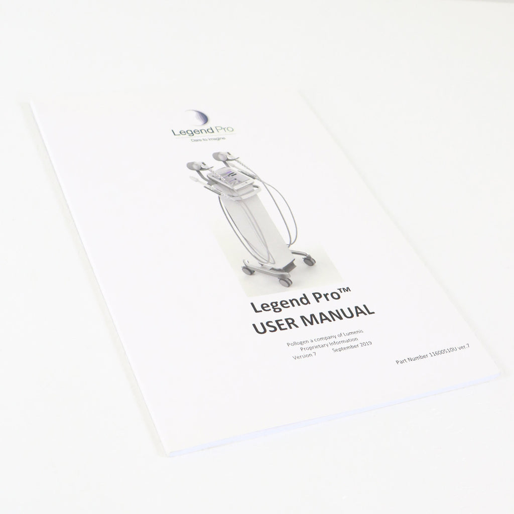 2019 Lumenis Legend Pro System User Manual Guide 11600510U