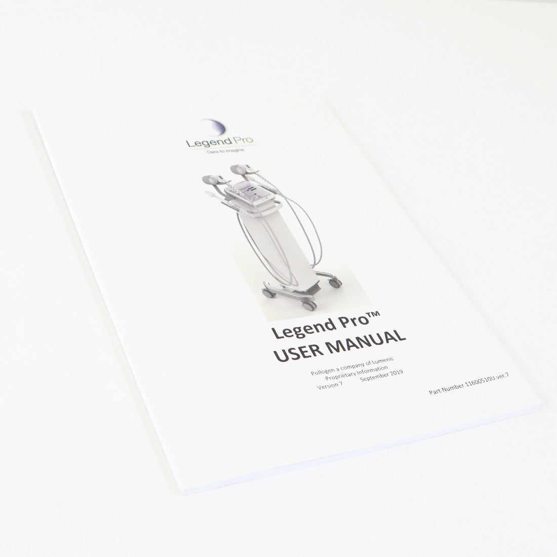2019 Lumenis Legend Pro System User Manual Guide 11600510U