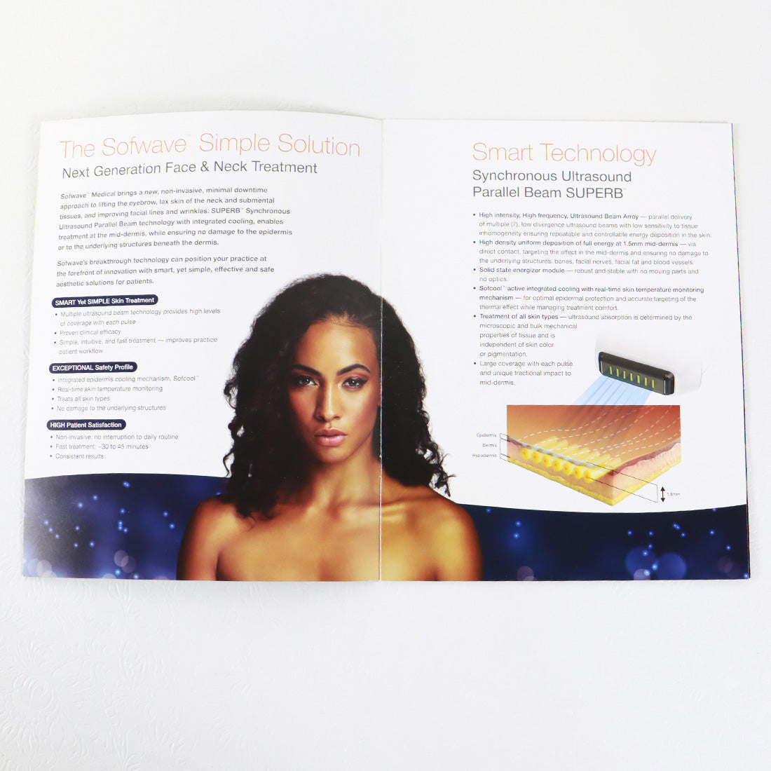 2021 Sofwave Skin Tightening Aesthetic Ultrasound System Informational Booklet
