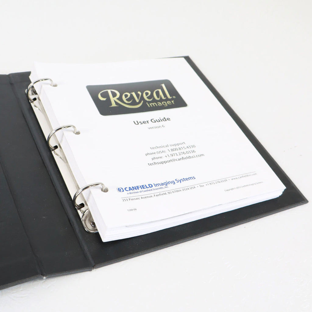 2012 Canfield Imaging System Reveal Imager User Guide Manual Version 6