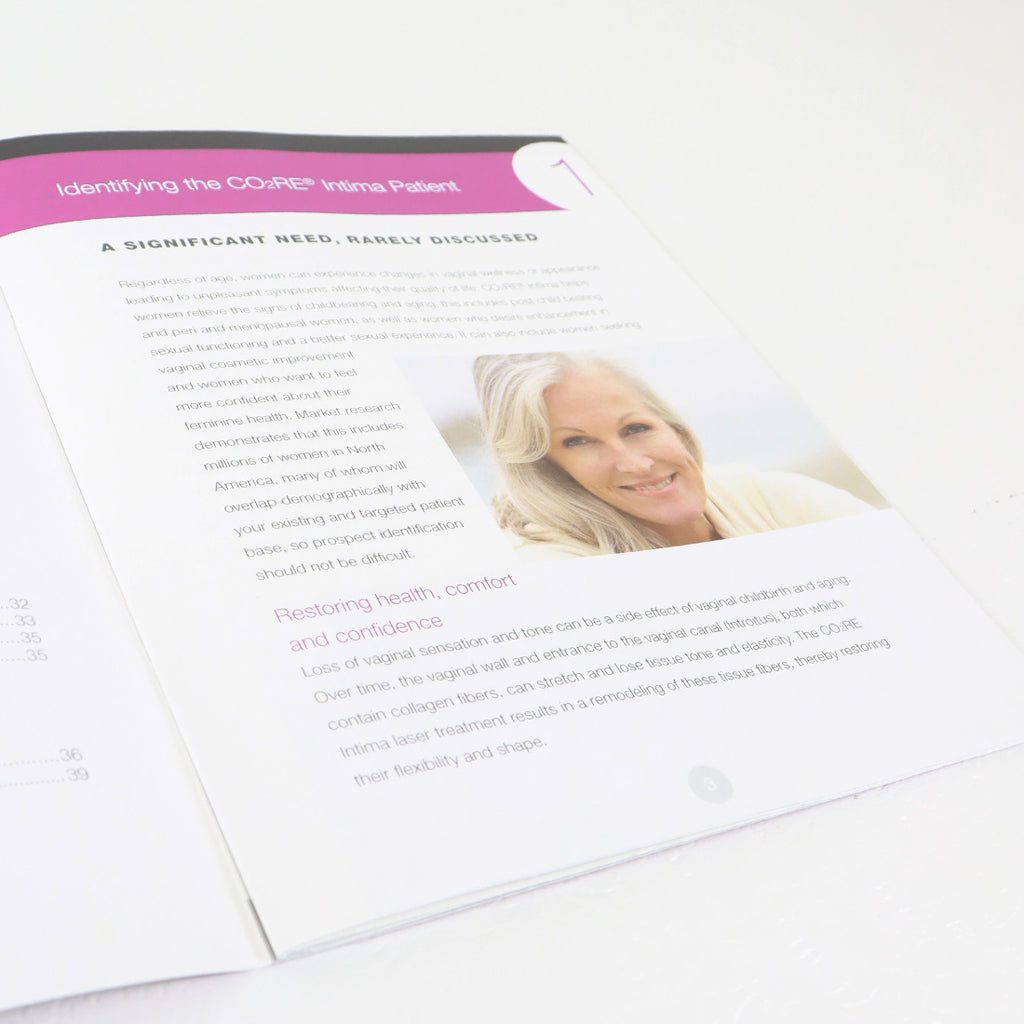 2016 Syneron Candela CO2RE Intima Practice Marketing Guide Booklet PB9074EN-NA
