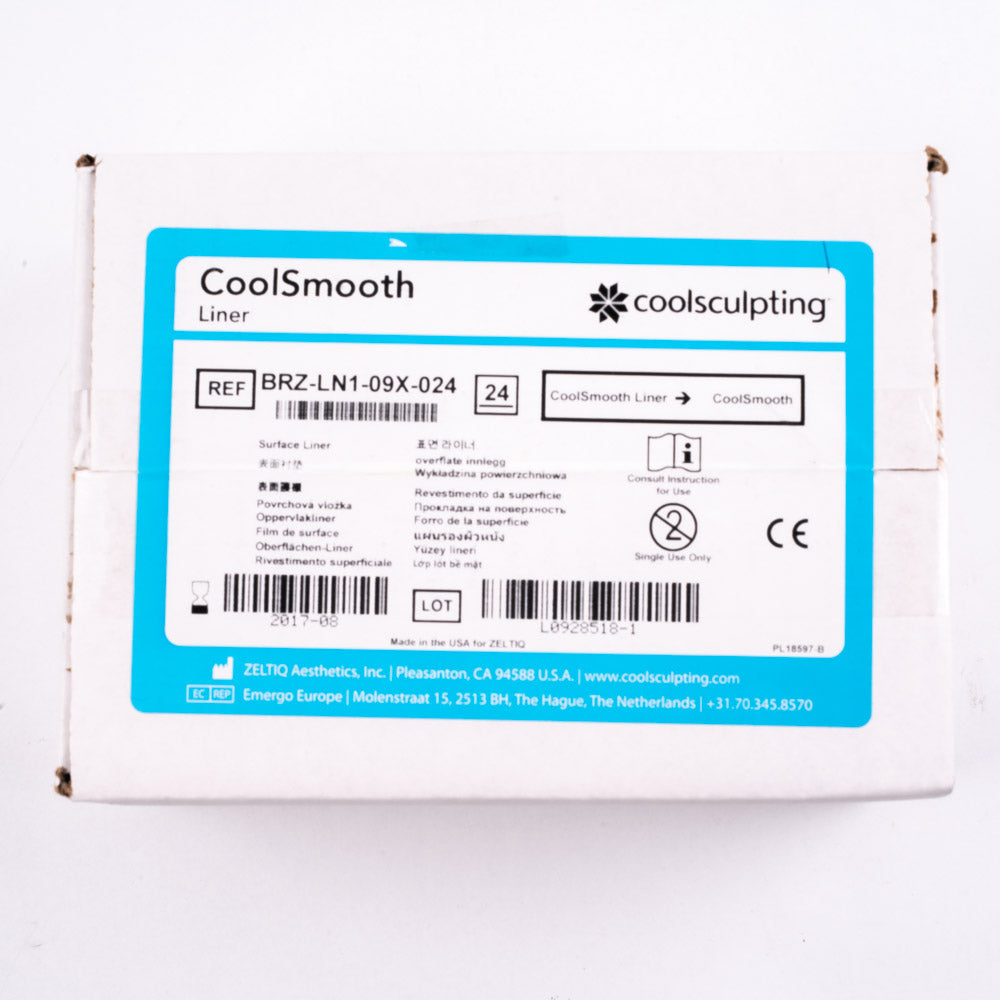 Zeltiq CoolSculpting CoolSmooth Applicator Liner BRZ-LN1-09X-024 - QTY 24