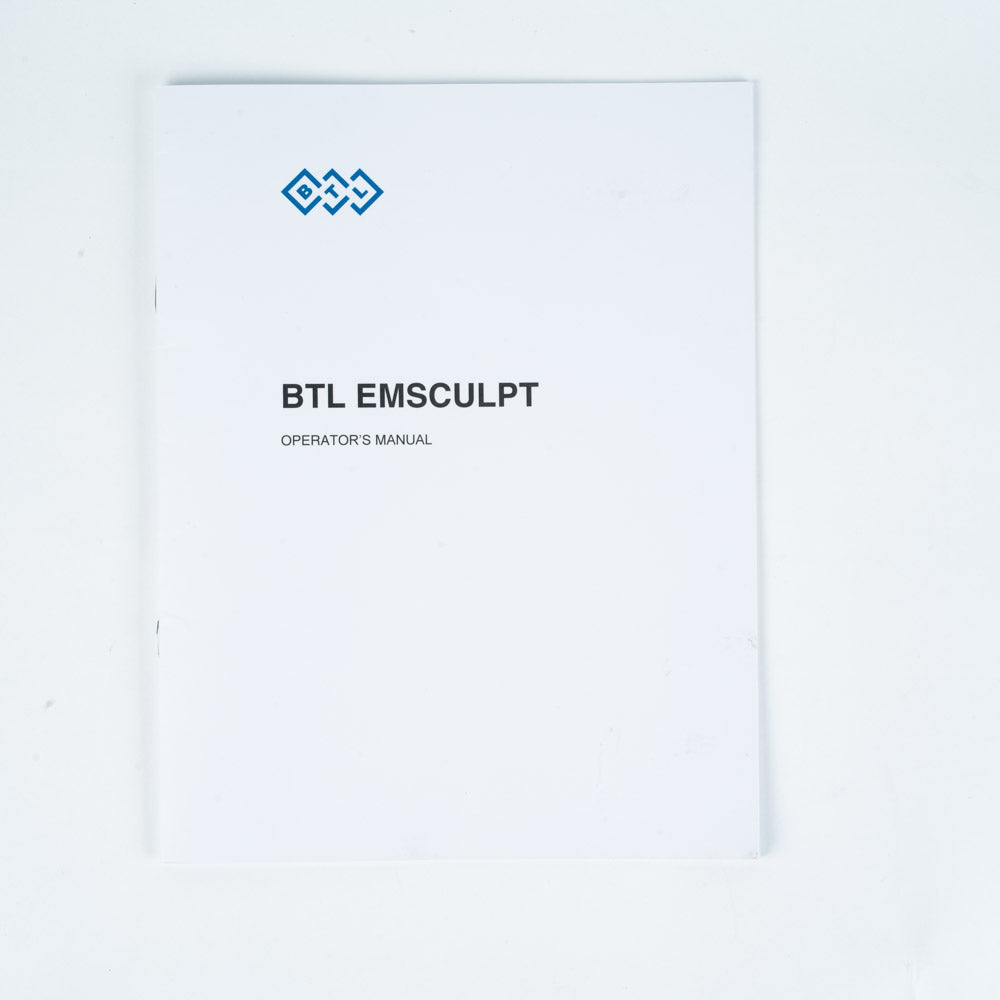 2019 BTL EMSCULPT Body Conturing Original Physical System Operators Manual