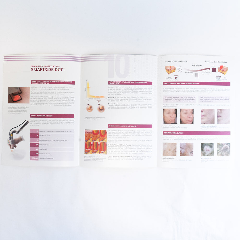 DEKA Smartxide DOT Handpiece System Information Marketing Booklet Qty 33