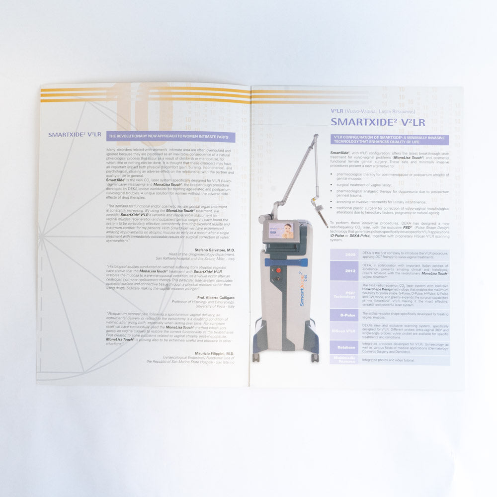 DEKA Smartxide V²LR Handpiece System Information Marketing Booklet Qty 8