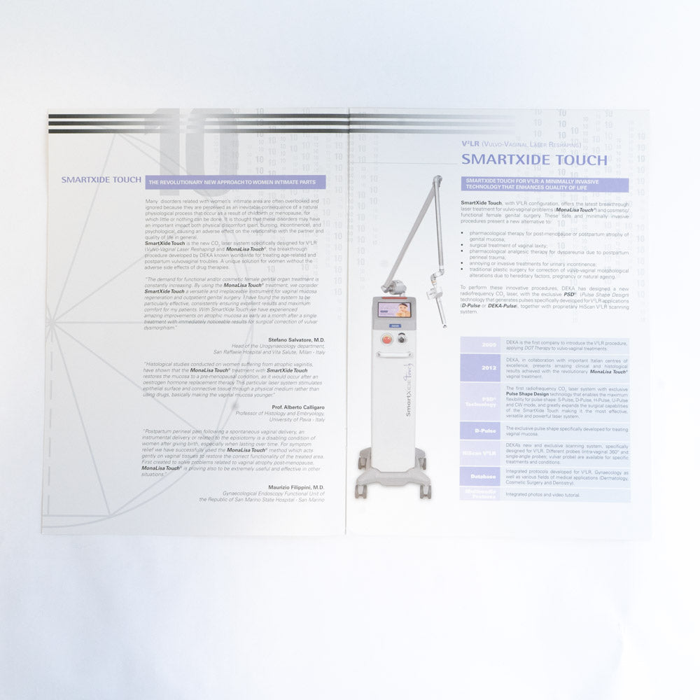 DEKA Smartxide V²LR Handpiece System Information Marketing Booklet Qty 4