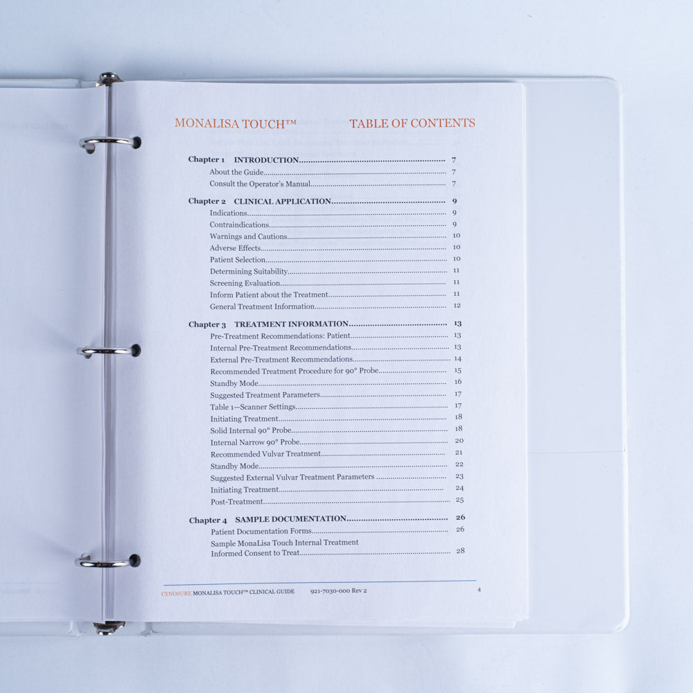 Cynosure MonaLisa Touch Laser System 45pg Clinical Reference Guide 921-7030-000