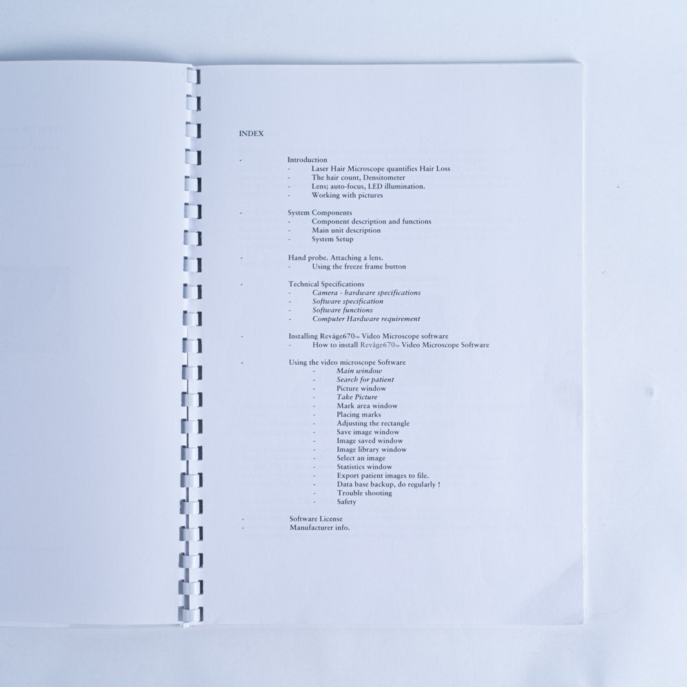 Revage670 Video Microscope & Professional Software OPERATOR & USER MANUAL