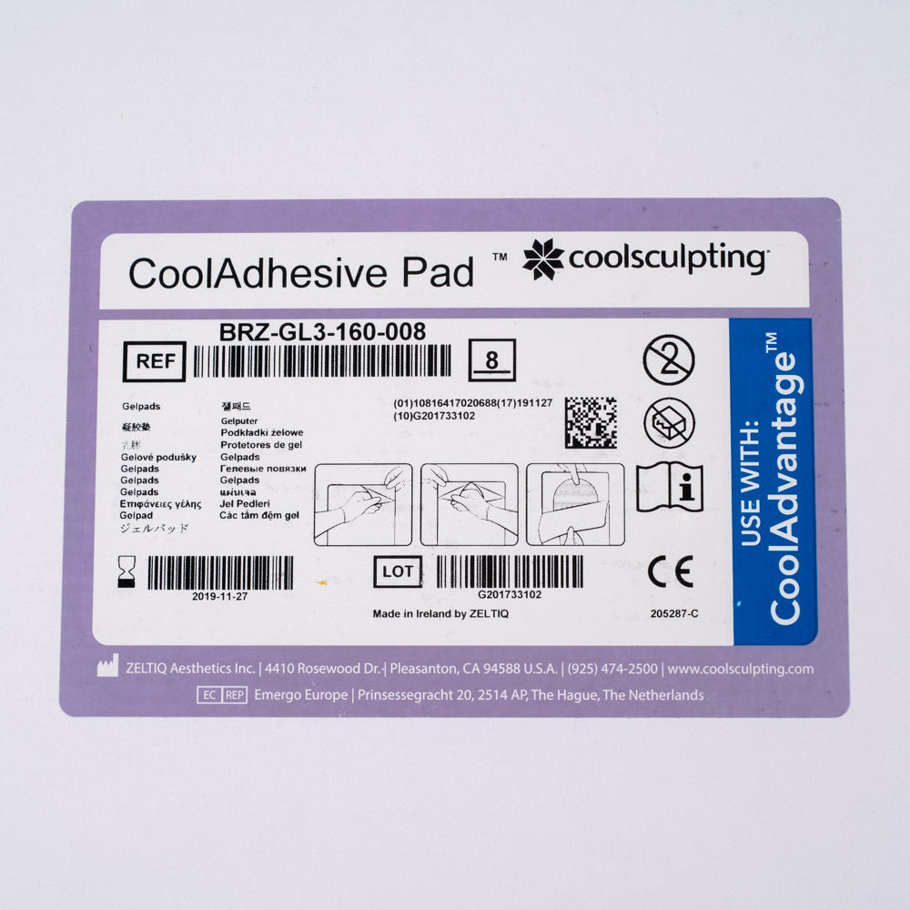 ZELTIQ CoolSculpting CoolAdhesive Pads REF: BRZ-GL3-160-008 Cool Advantage