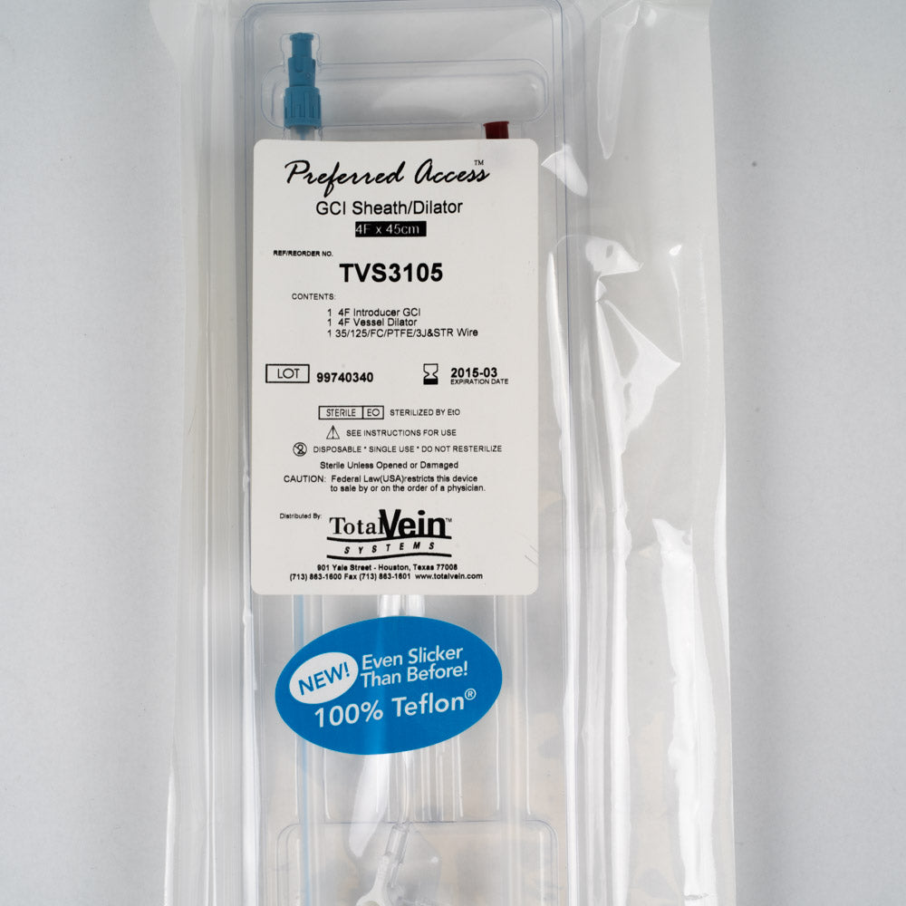 TotalVein GCI Sheath/Dilator TVS3105 - 4F Inducer GCI, 4F Vessel Dilator
