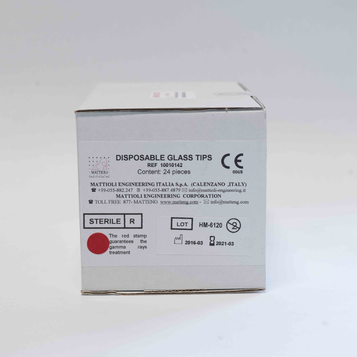 Mattioli Engineering - Disposable Glass Tips REF 10010142 (FULL BOX OF 24pcs)