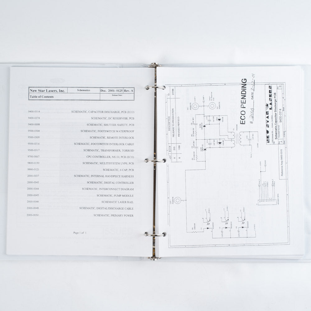 NEW STAR CoolTouch II Laser Service Manual Training Maintenance Guide 2000-0234