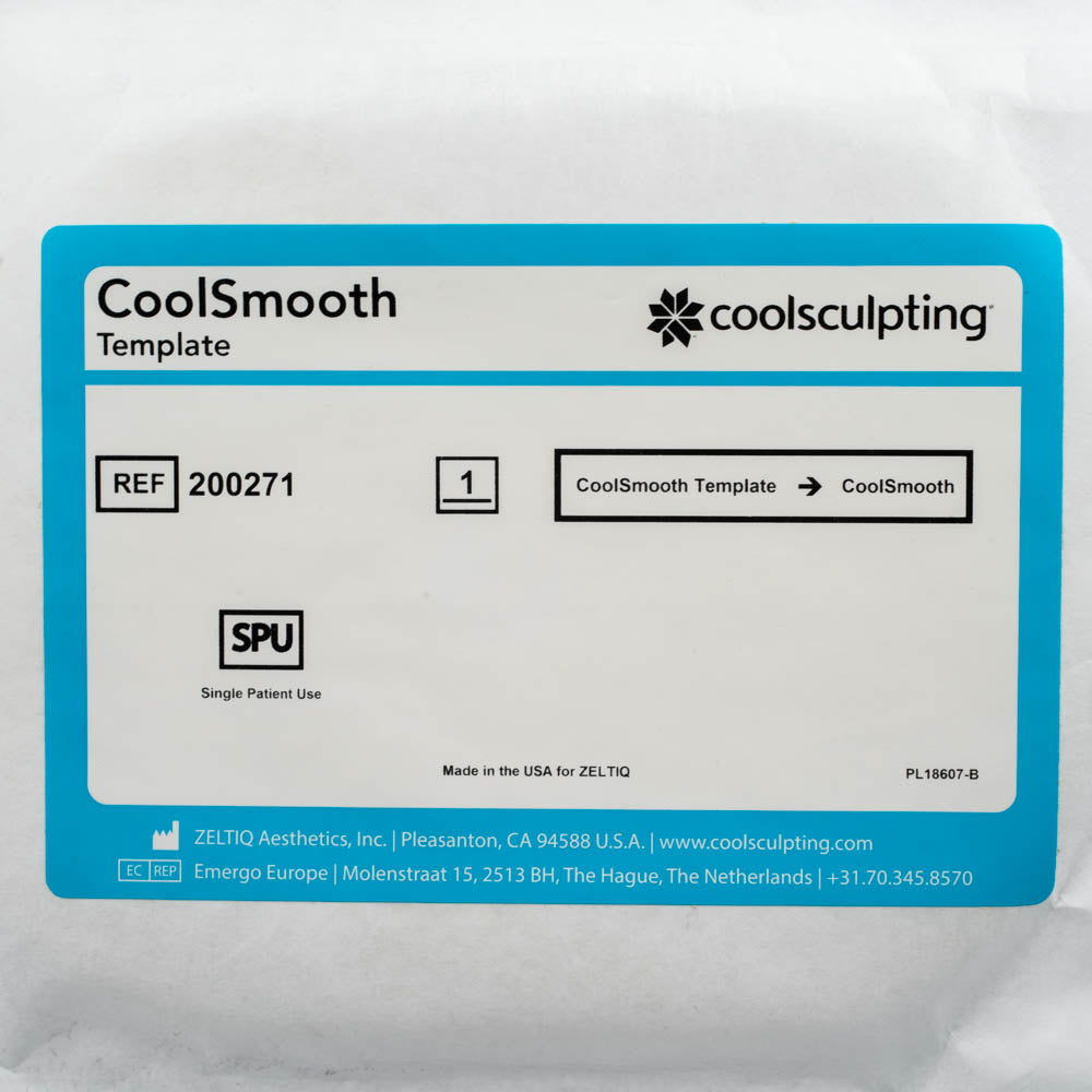 Zeltiq Coolsculpting Coolsmooth Single Use patient Template - REF 200271 (28 Pcs)
