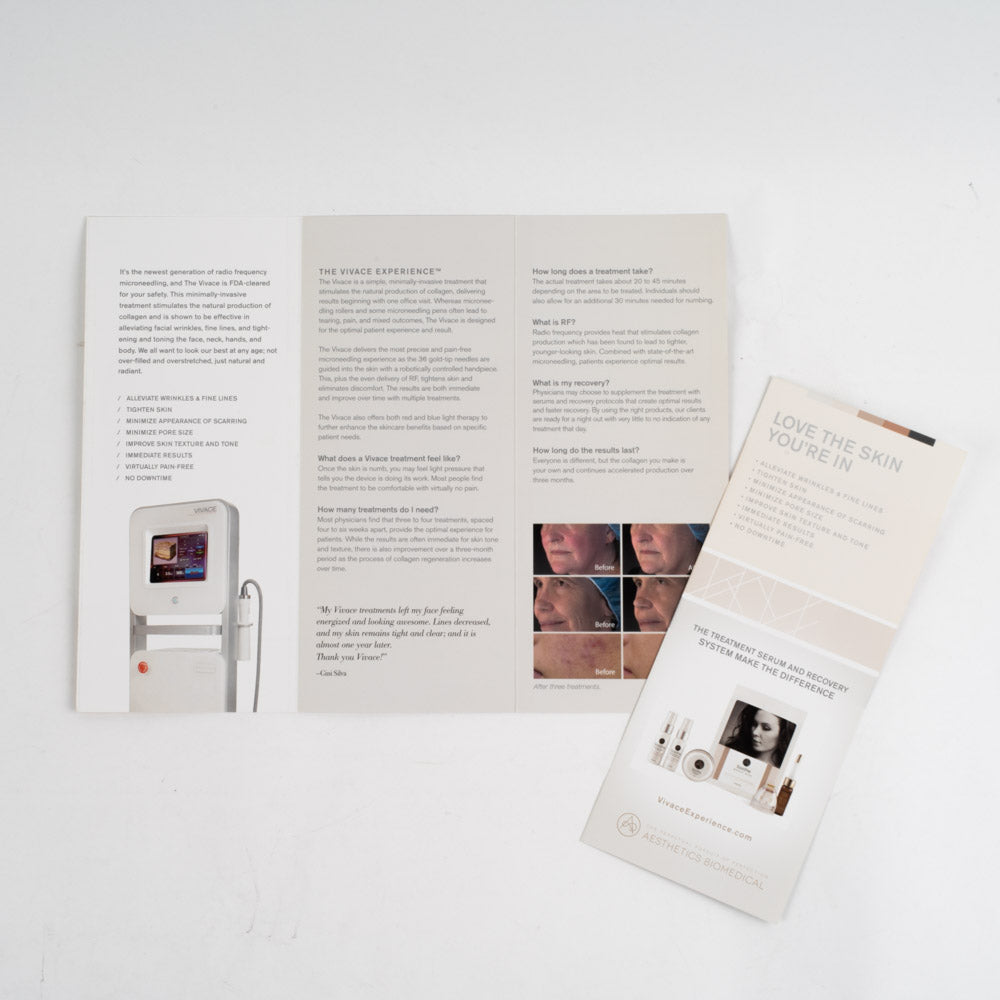 VIVACE Fractional RF system - Patient Informational Tri-Fold Brochure 36 Pcs-1