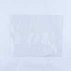 Hydrafacial "Check You Out #perkskincare" White Vinyl Window Sticker