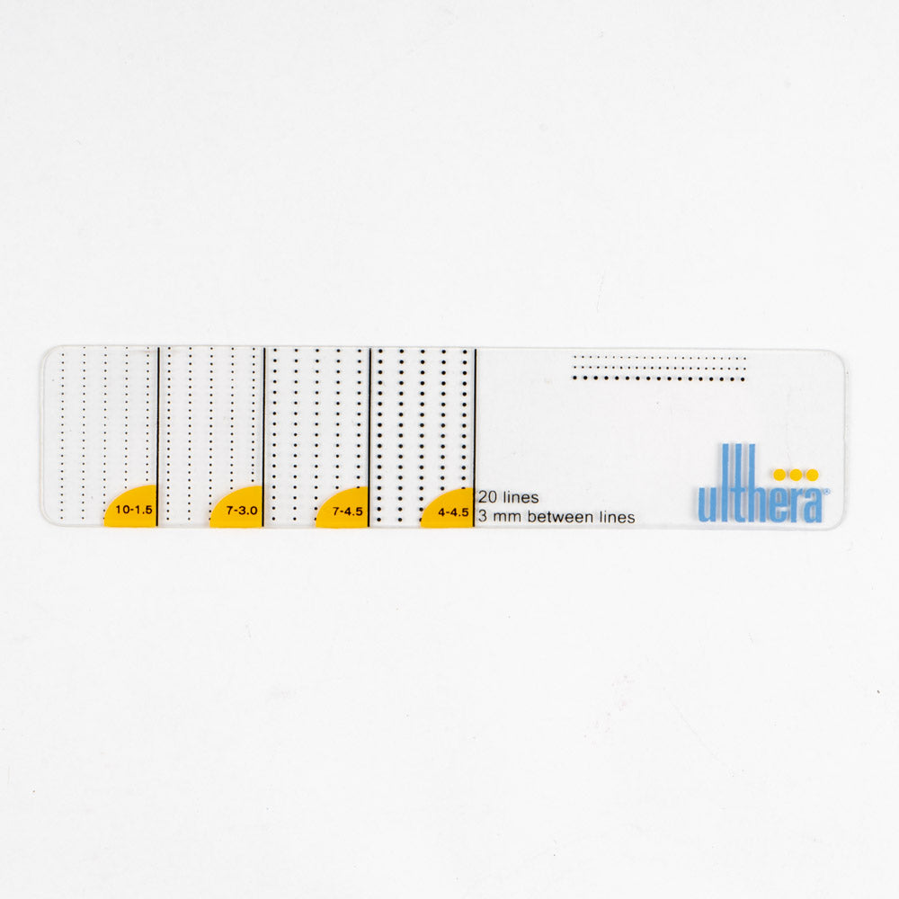 Ulthera Ultherapy Skin Tightening Treatment Planning Card 20 Lines 3mm