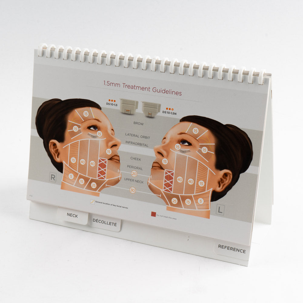 Ultherapy Treatment Reference Guideline - Clinician Guideline - Prop Up Guide Book