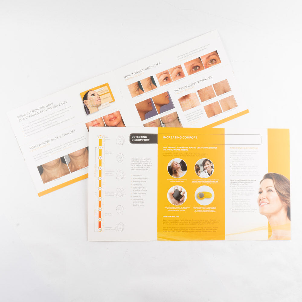 Ultherapy Look into Lift Treatment & System Info Book + Comfort Management Guide