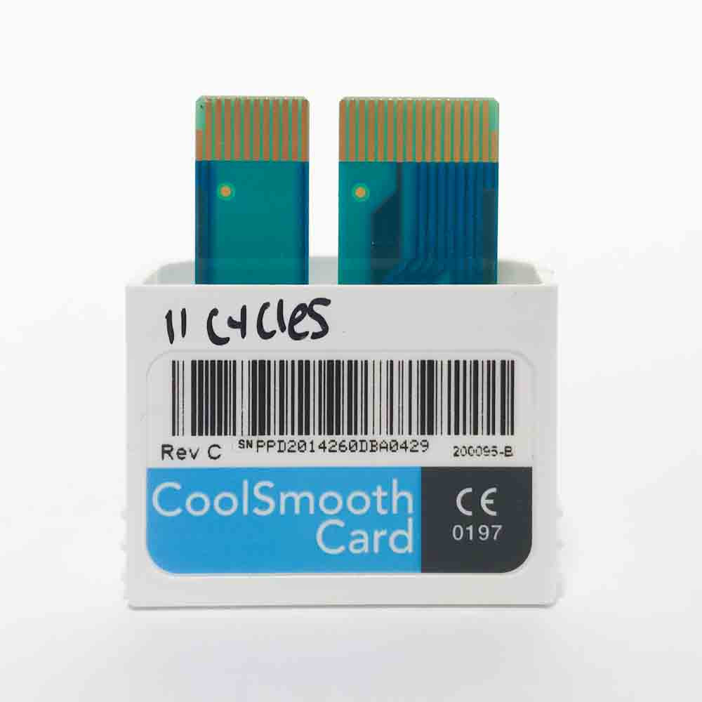 Zeltiq CoolSculpting CoolSmooth 11 Cycle Treatment Card - 200095-B