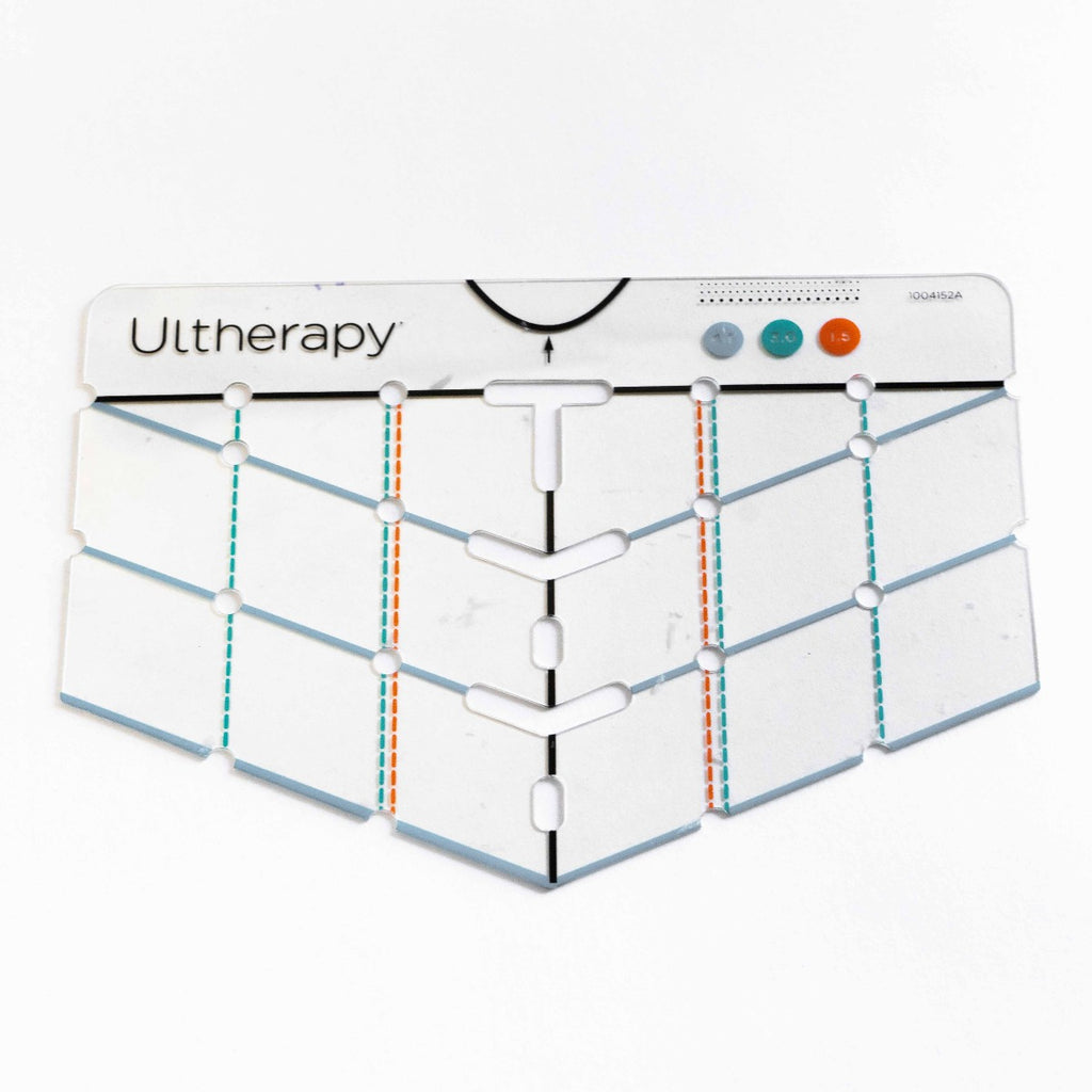 Ulthera Ultherapy Chest Treatment Marking Stencil with Instruction Sheet - 1004152A