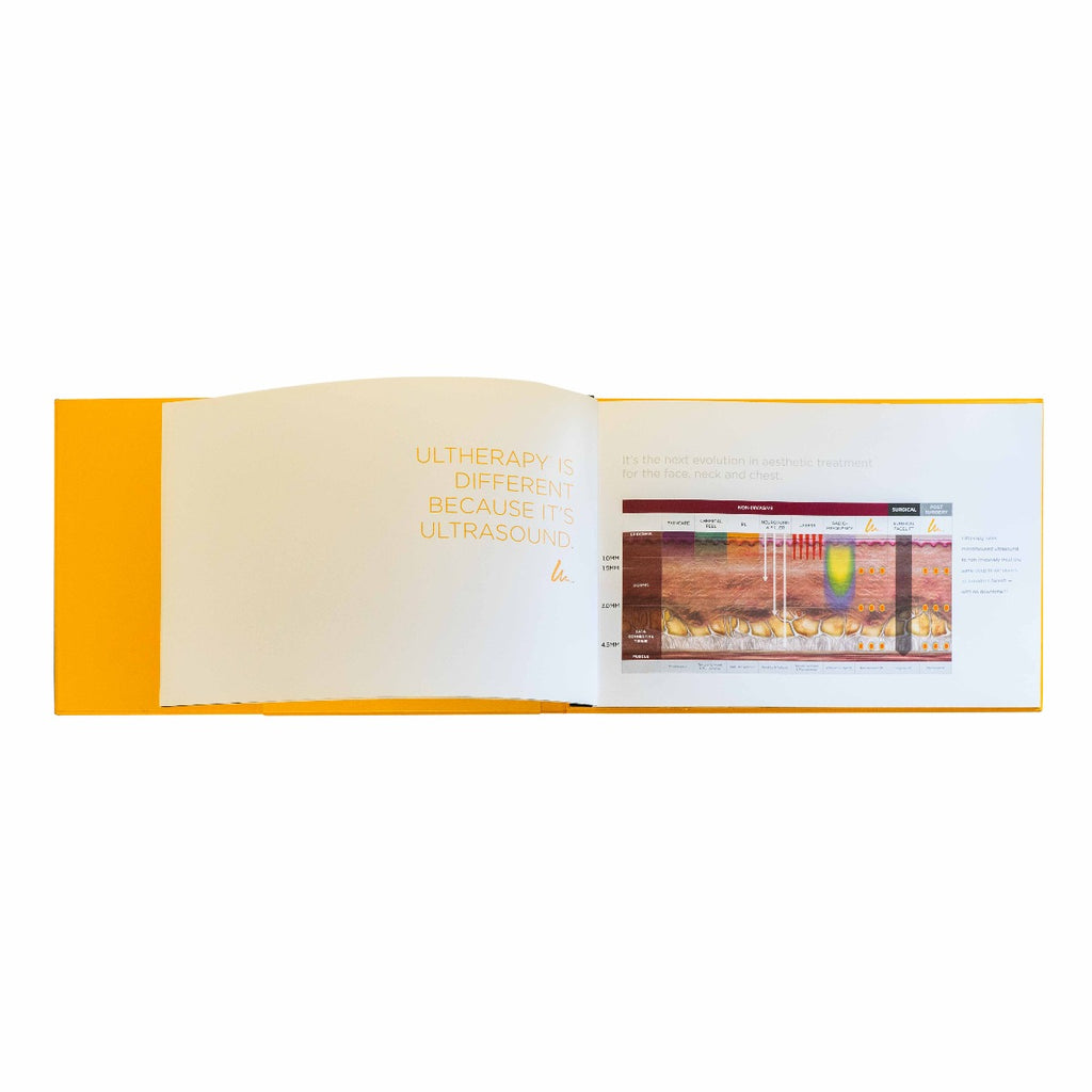 Ulthera Ultherapy Customer Treatment Informational Coffee Table Book 11.5x17.5