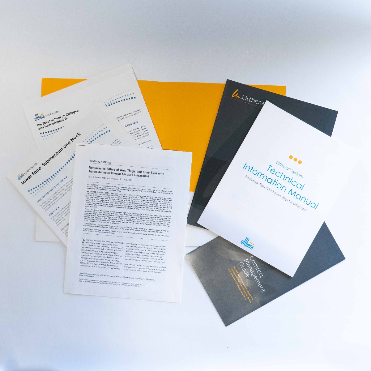 Ulthera Ultherapy - Marketing and Information Packet - LOT OF 6 Documents