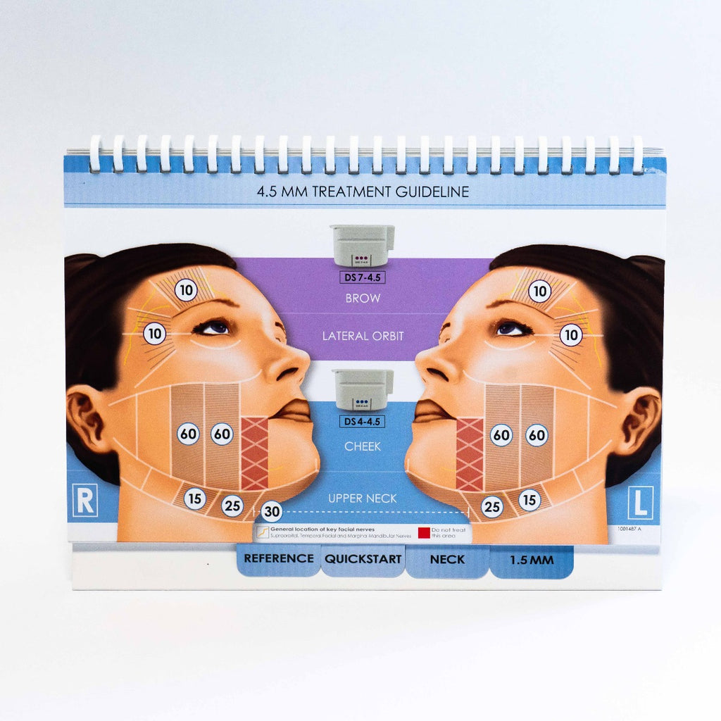 Ulthera Ultherapy Face & Neck Treatment Guideline Prop up Patient information