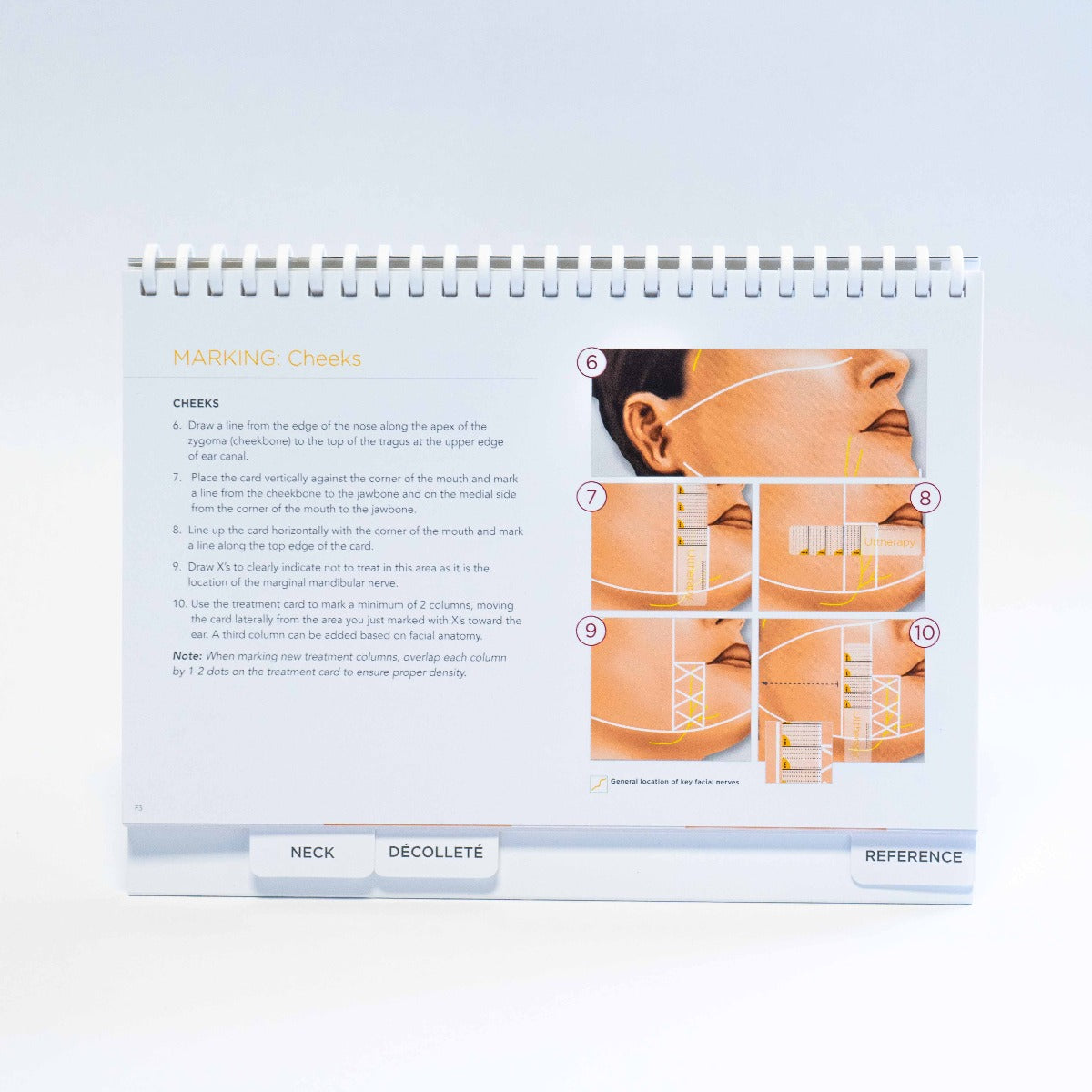 Ulthera Ultherapy - Prop Up Display Treatment Reference Guidelines 1003028E
