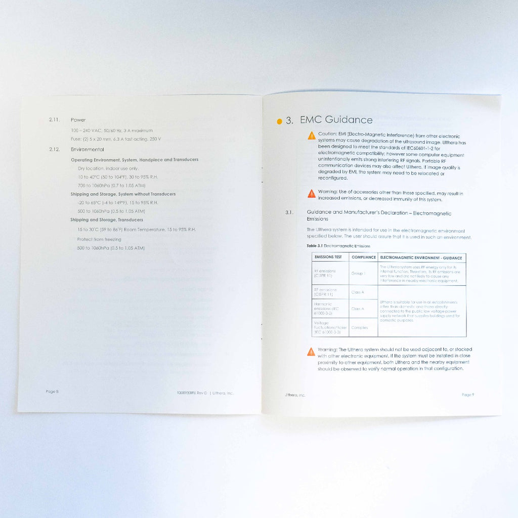 Ulthera System DeepSEE Technical Information Manual