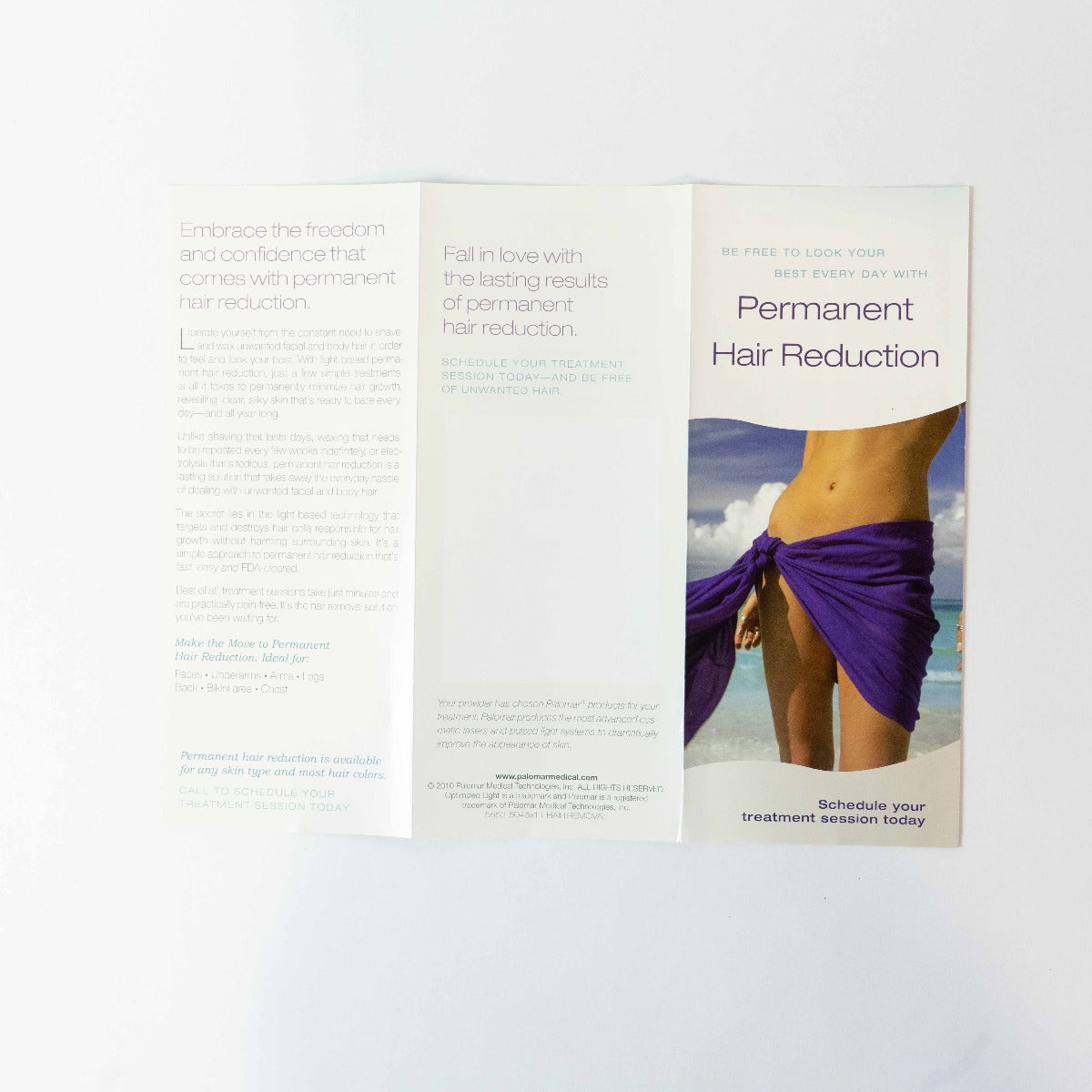 Palomar Laser Hair Reduction Brochure Pamphlet - Customer info & FAQ (Qty 16)