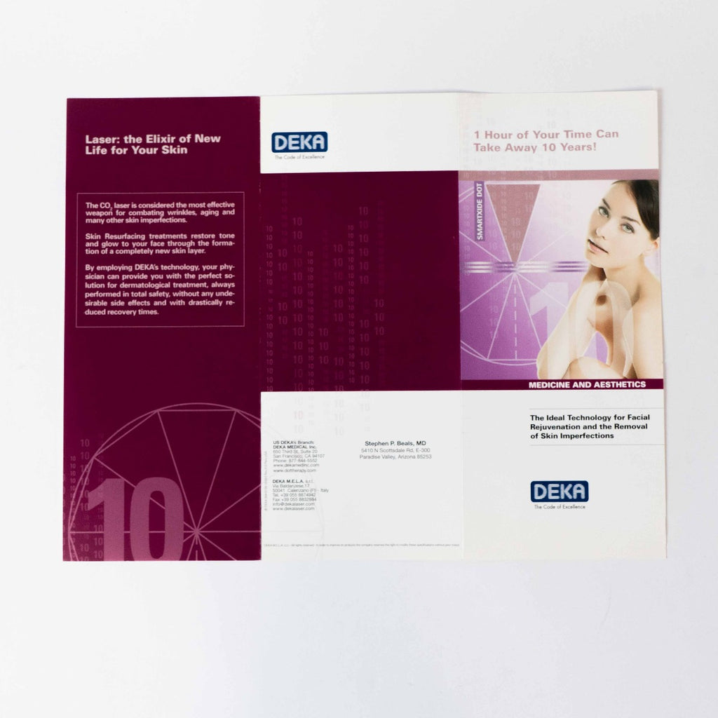 Deka SMARTXIDE DOT Patient Brochures - Treatment / Procedure information *Qty 38