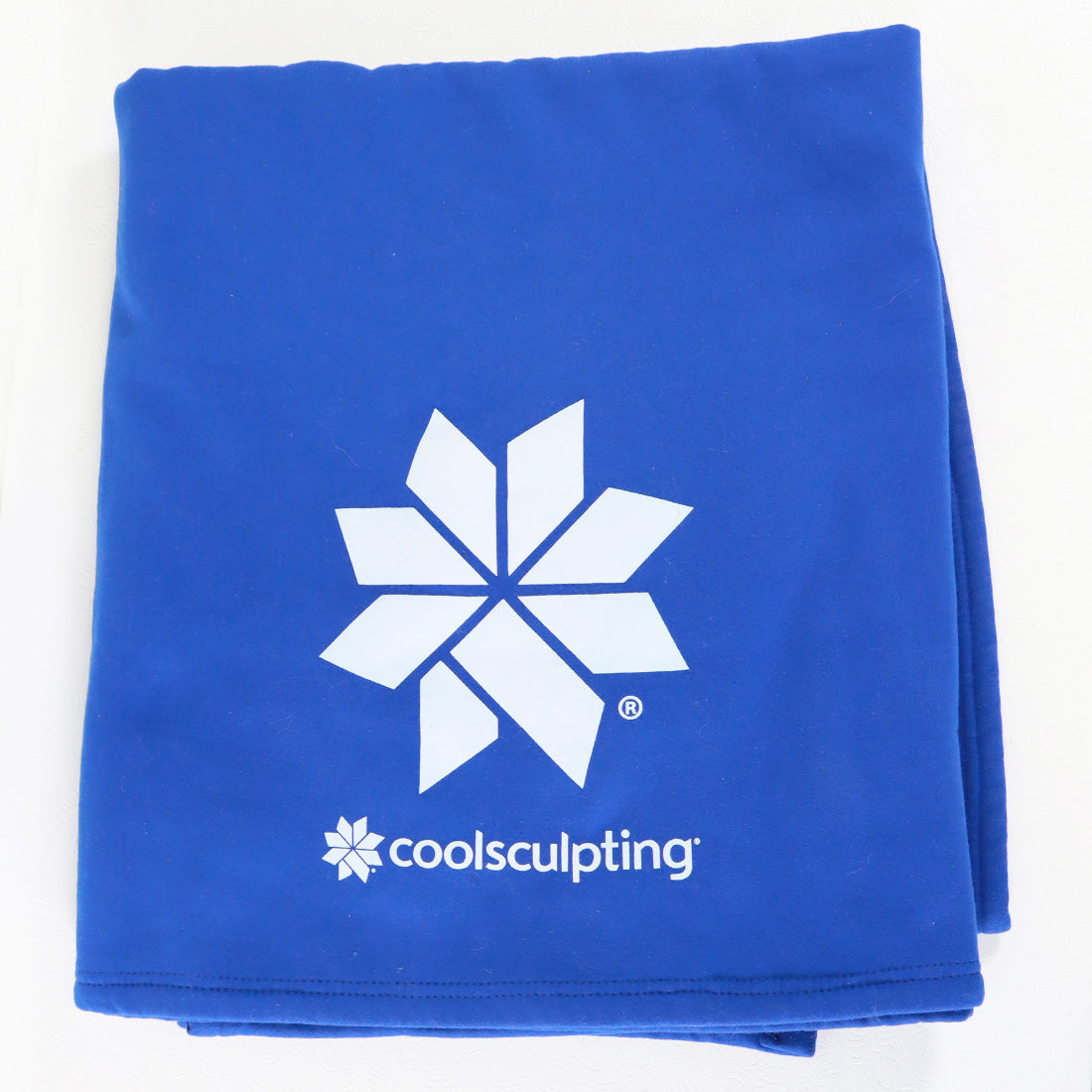 Zeltiq CoolSculpting Logo Blue Warming Cotton Polyester Patient Blanket 56"x76"