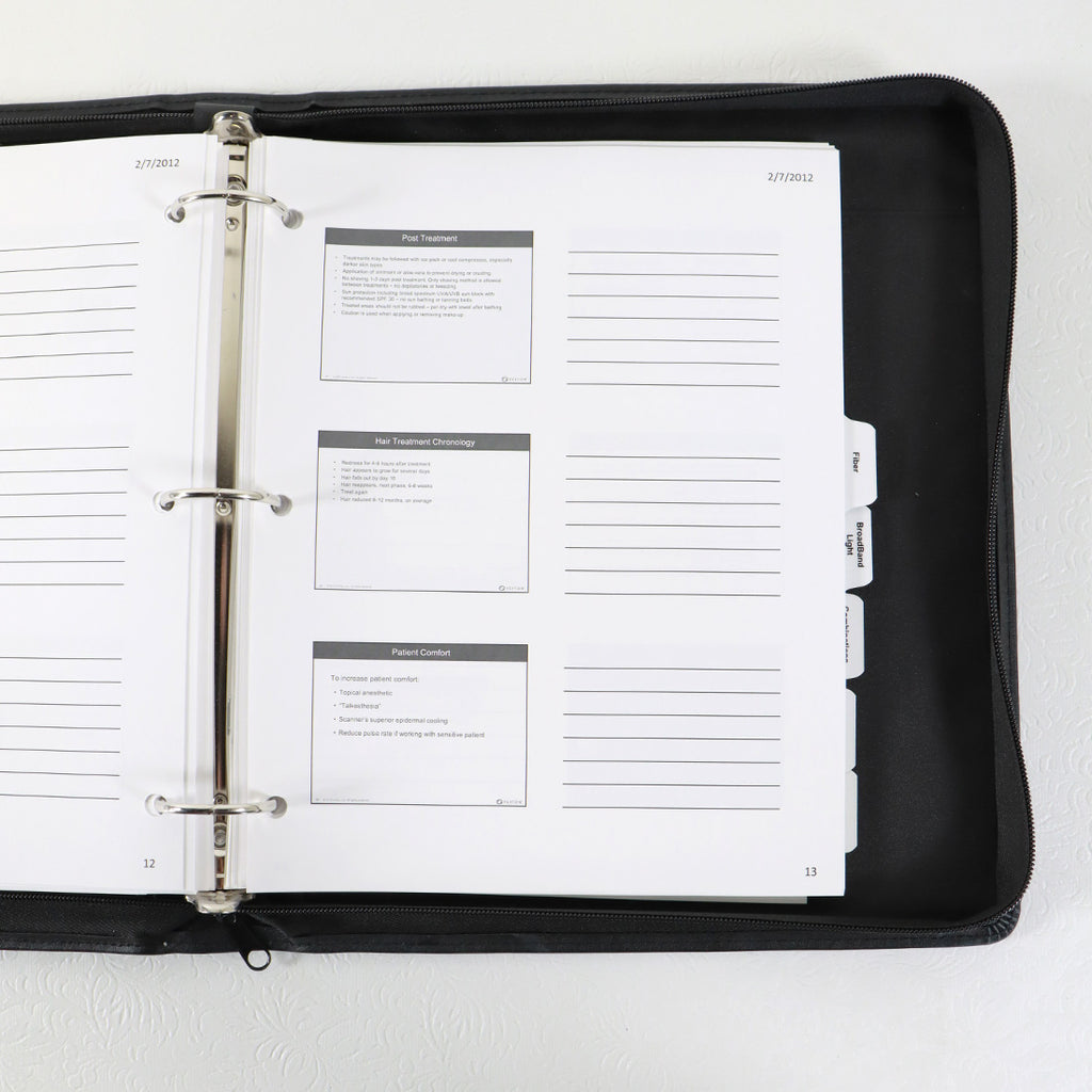 Sciton Seminar Marketing Power Point and Product Description Binder