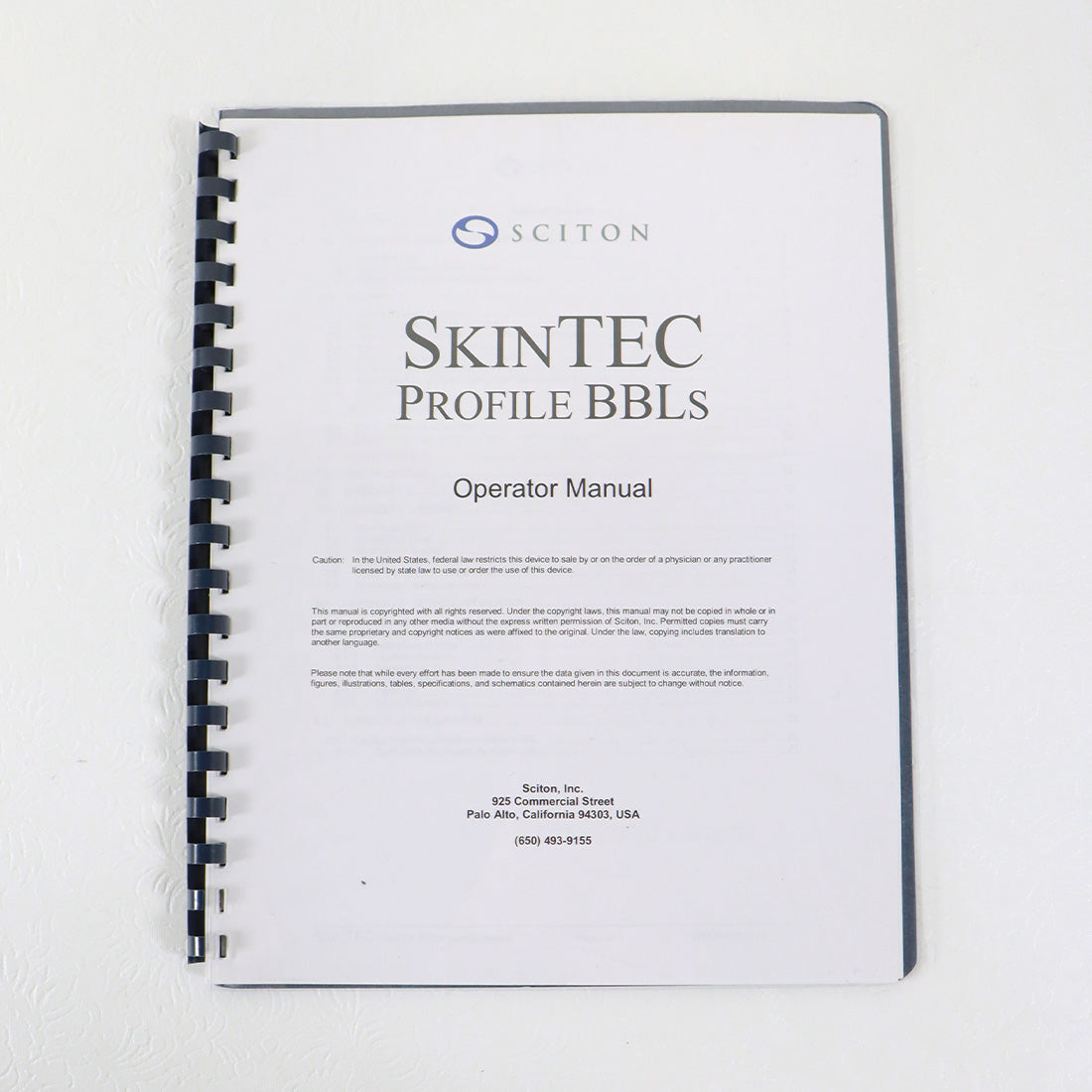 Sciton Profile Laser Operator Manual Operation Training Treatment Guide Rev A