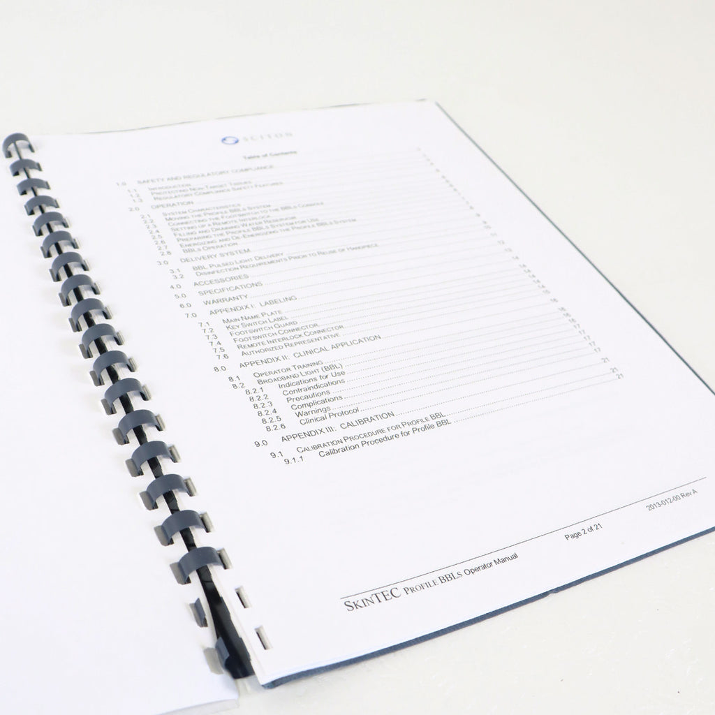 Sciton Profile Laser Operator Manual Operation Training Treatment Guide Rev A