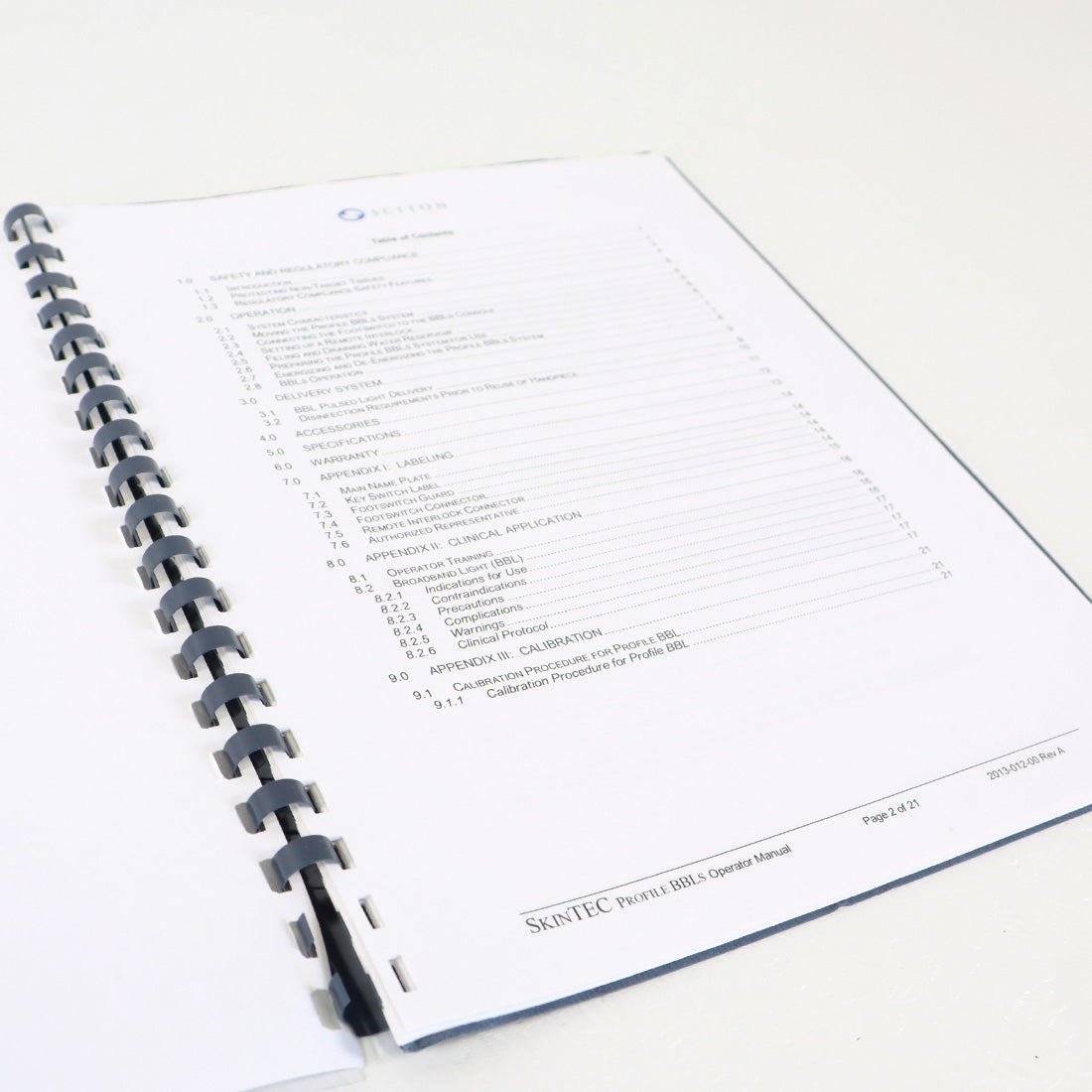 Sciton Profile Laser Operator Manual Operation Training Treatment Guide Rev A