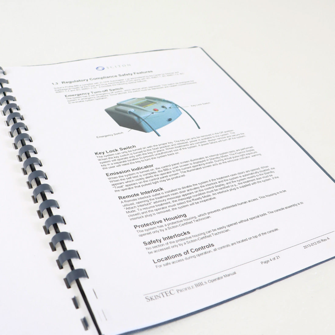 Sciton Profile Laser Operator Manual Operation Training Treatment Guide Rev A