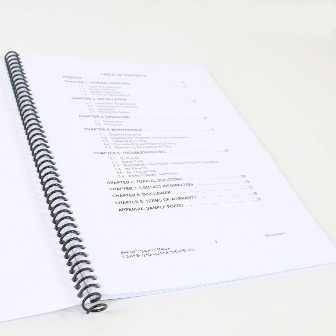 Envy Medical SILKPEEL 3 Operators Manual RCA-DOC-0205 (v1)