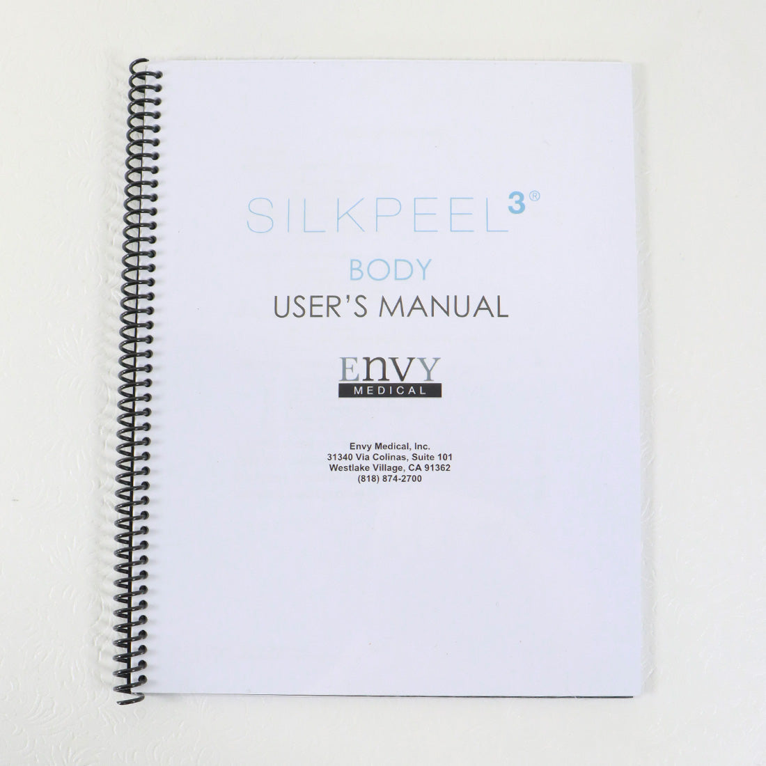 Envy Medical SilkPeel 3 Body User Manual Guide RCA-DOC-0221