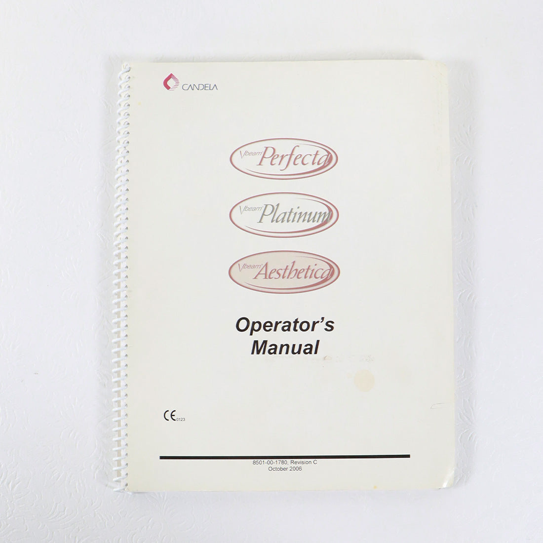 Candela VBeam Perfecta Platinum Aesthetica Operators Manual 8501-00-1780 Rev C