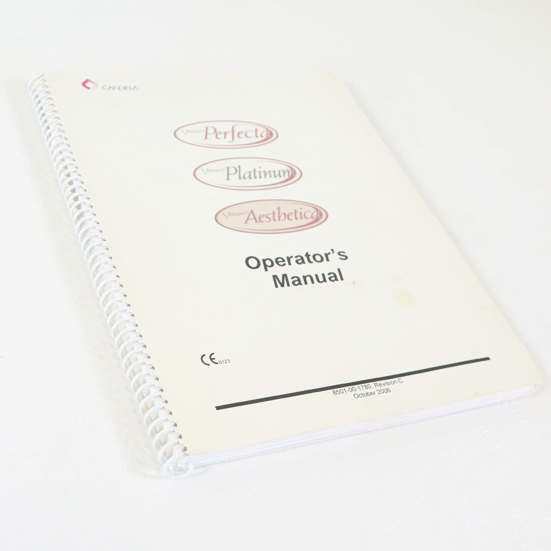 Candela VBeam Perfecta Platinum Aesthetica Operators Manual 8501-00-1780 Rev C