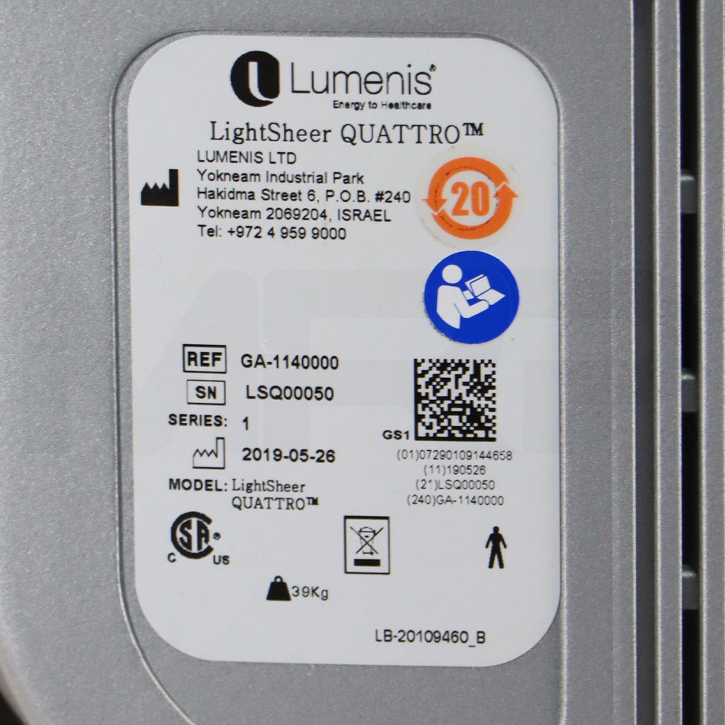 2019 Lumenis LightSheer Quattro Diode Laser Hair Removal System