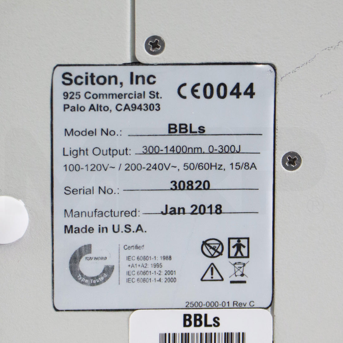 2018 Sciton Profile BBLs Laser Broadband Pigmented Lesions Vascular