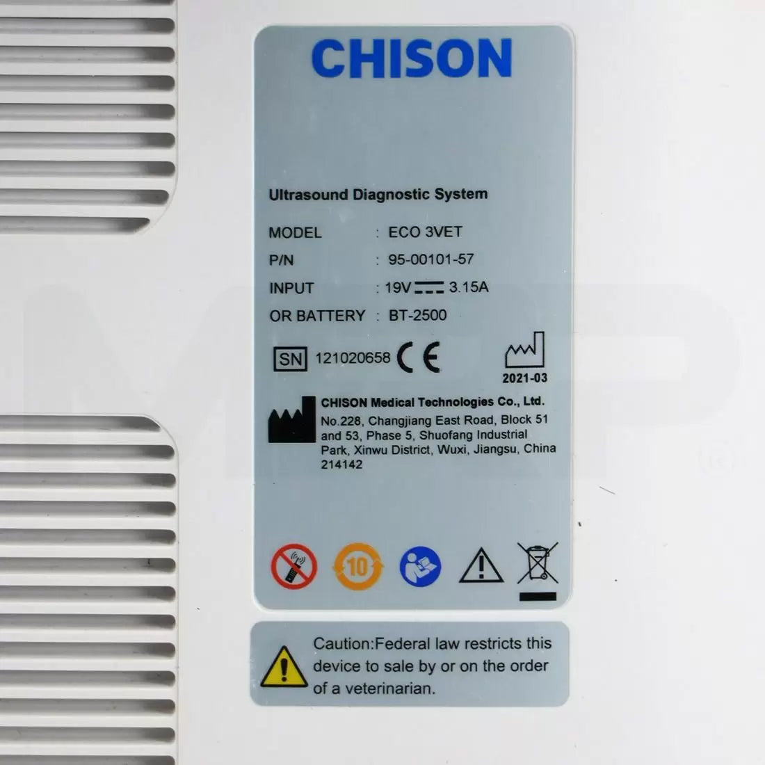 2021 Chison Eco 3 Vet Ultrasound Diagnostic System