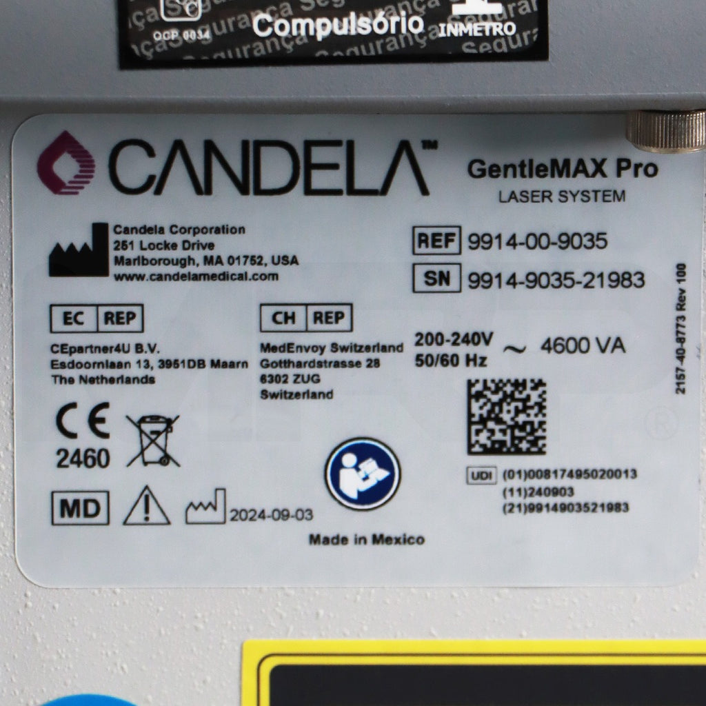 2024 Candela GentleMax Pro Hair Removal System