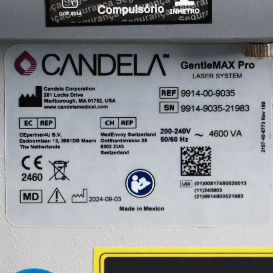 2024 Candela GentleMax Pro Hair Removal System