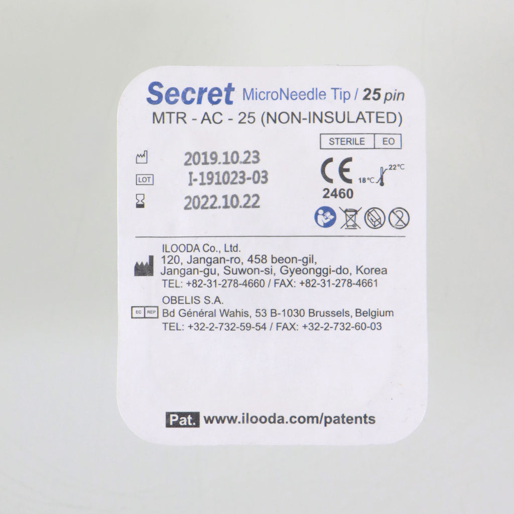 Cutera Secret RF Microneedle Tip Non-Insulated 25-Pin MTR-AC-C-25 Exp 10/22