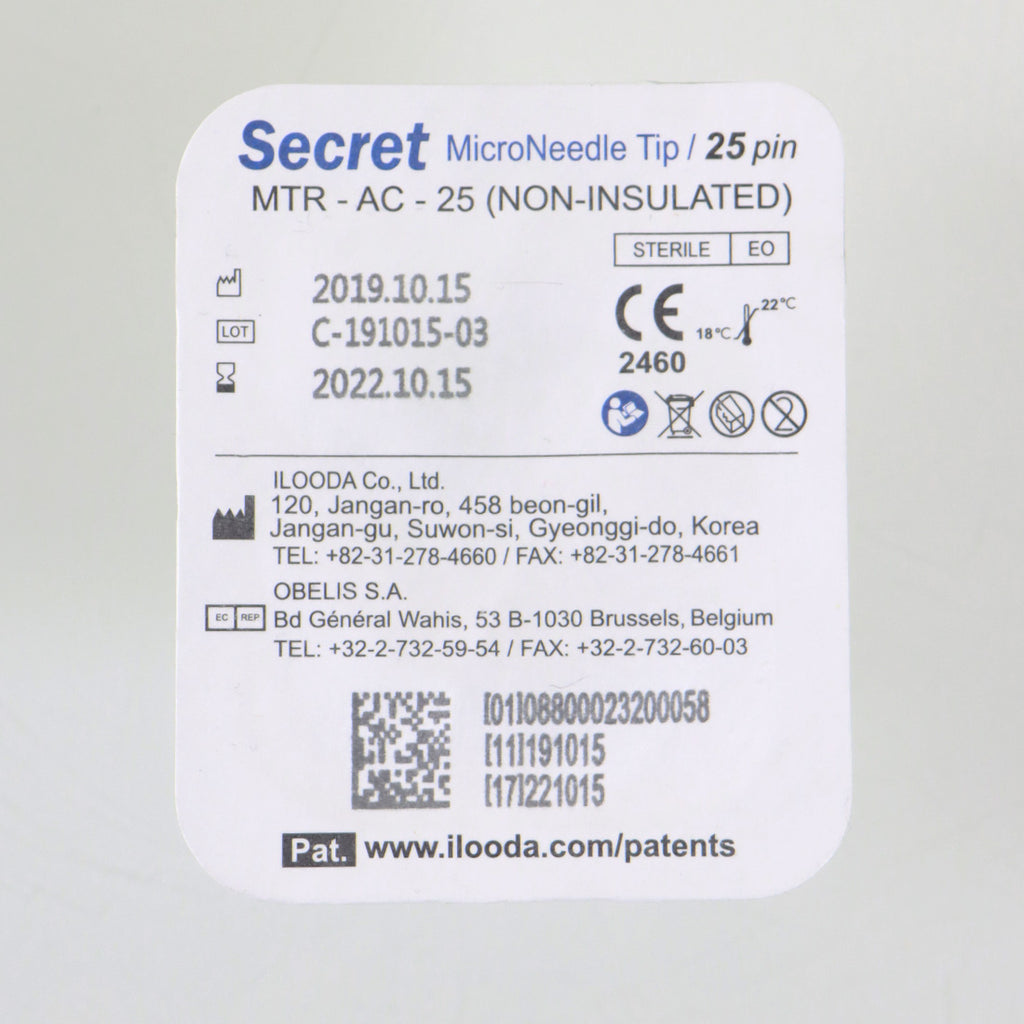 Cutera Secret RF Microneedle Tip Non-Insulated 25-Pin MTR-AC-C-25 Exp 10/15/22